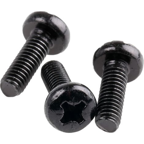 Vis à métaux RS PRO M4 à tête Cylindrique Pozidriv en Acier, 12mm ( Prix pour Sachet de 100 )