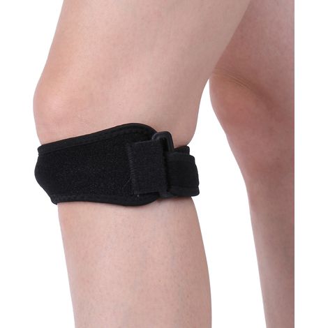 Genouillère de sport en silicone respirante, protection professionnelle pour genoux (1/5)