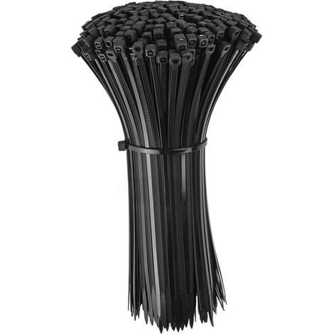 Sangles en nylon de 2,5 mm, paquet de 200, résistantes aux UV, pour usage intensif et haute tension (1/5)