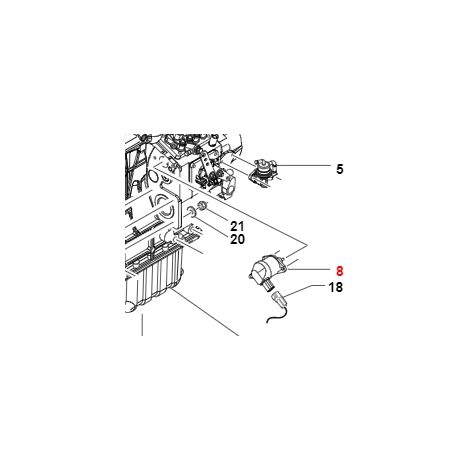Solenoide arresto motore TURBOZ ORIGINALE GIANNI FERRARI 00.55.01.0641