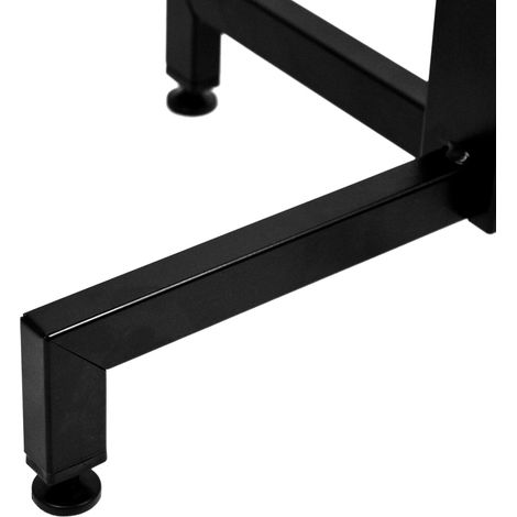 Mesa Cuadrada iCub 70x70x75cm 33mm Negra en madera maciza de pino acabado natural estilo nórdico industrial (1/2)