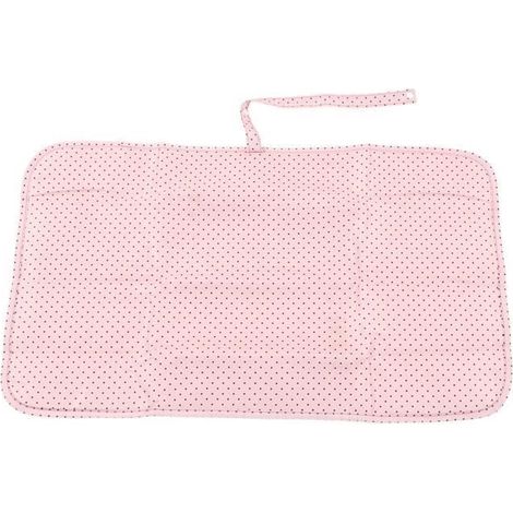 Vvikizy matelas à langer pour bébé Matelas à langer imperméable et pliable, Portable, en Nylon, literie detachee Arc-en-ciel Rose (1/4)