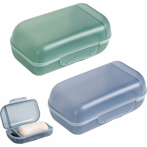 SHINING HOUSE Stück Kunststoff-Seifenbox, Reise-Seifenschale mit Deckel, wasserdichte Seifenkiste, versiegelt, tragbare Seifenschale, Seifenhalter, kreative Seifenschalen für Badezimmer, Reisen, Campi (1/5)