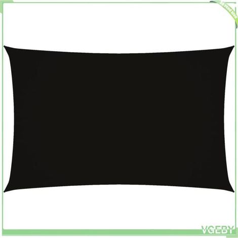 Voile de parasol - FAFEICY - 135754 - Rectangulaire 2 x 5 m - Tissu Oxford enduit PU - Noir (1/5)