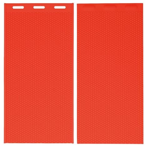 2 Stück 5,4 mm Silikon-Bienenwachsform, Bienenwachs-Stiftungs-Pressform, Bienenzuchtzubehör, 44 x 28 cm, Rot