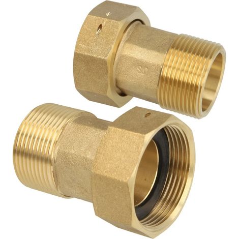 Raccord pour compteur d'eau 3/4’’ FM x écrou à chapeau 1''