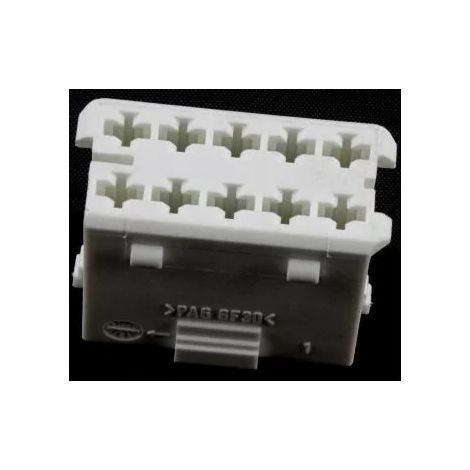Hella 8JD 010 076-007 10-Way Connector Housing for Door Harness - White