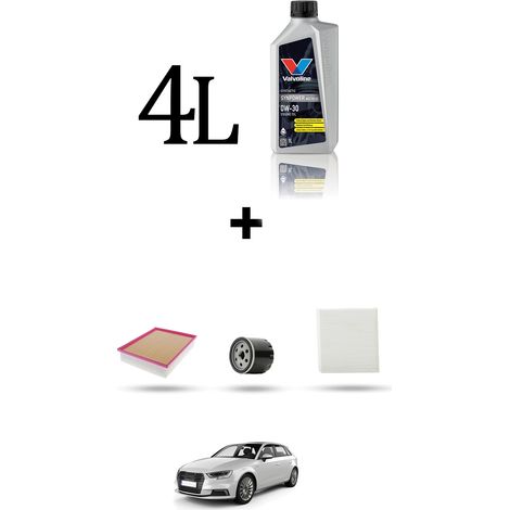 Kit tagliando 3 FILTRI e 4L OLIO compatibile con Audi A3 (8Ya,8YS) 30 TFSI 81kw dal 2020 (1/4)