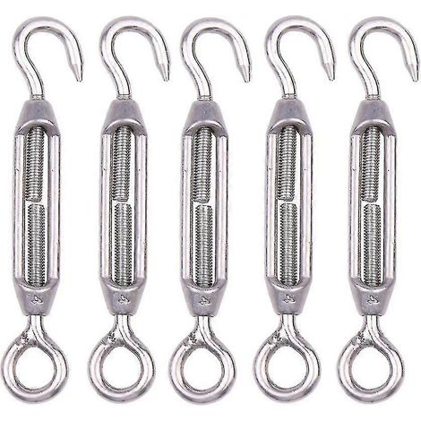 Tendeur de corde avec crochet réglable, durable et résistant à la rouille (lot de 5) (1/5)