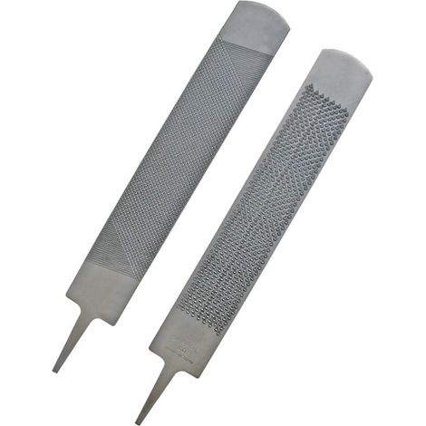Raspa Bassoli 60 mm: Raspa 60 mm 14" Bassoli con un lato lima tipo classico ed un lato raspa