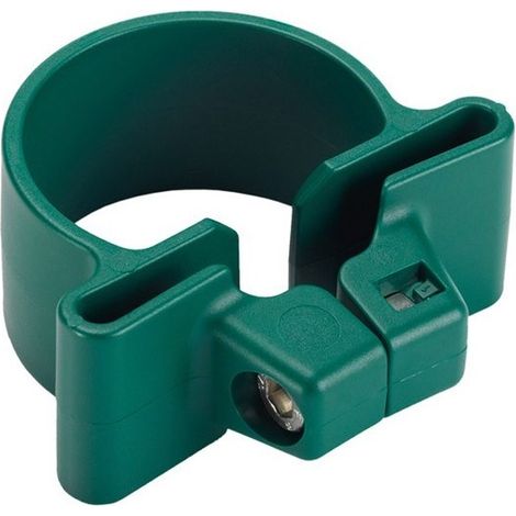 FP – Lot de 4 colliers en PVC vert H.3 x P.15 cm – Accessoire pour poteau – Fixation rapide – Pour bois dur et teck