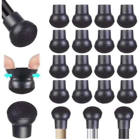 Ccykxa – Protection pour pieds de chaise – Lot de 16 – Embouts en feutre et silicone – Antidérapants pour sols durs – Installation facile