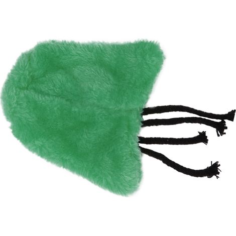 Coin douillet pour oiseaux, couverture en peluche pliable, lavable à la main, pour cage, avec cachette verte à petits pois. (1/5)