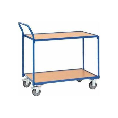 Fetra Tischwagen mit Holzwerkstoffplatten 2 Etagen 985x500x1040mm Außenmaß (1/4)