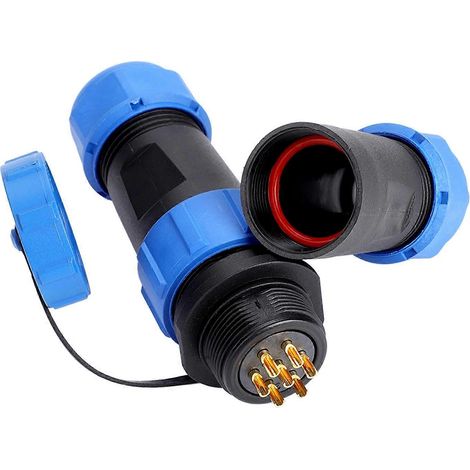 SP21 IP68 7-poliger wasserdichter Kunststoff-Luftfahrtstecker-Kabelverbinder (7-polig)