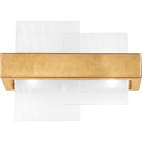 Kolarz RETTANGOLO Applique 2 Lumière Feuille d'Or (1/3)