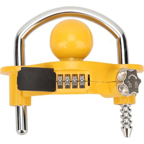Antivol de remorque universel, cadenas en U à combinaison pour attelage, sécurité optimale (1/5)