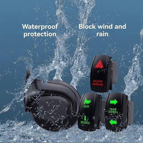 Kit de clignotants y claxon universal para VTT/SSV, relés USB 2 puertos y fusible para claxon (1/5)