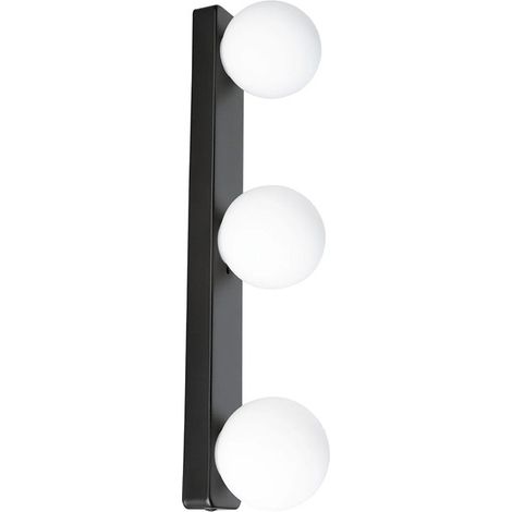 Plafonnier Gove IP44 G9 230V Max. 3x20w Matt noir dimmable, satin (1/5)