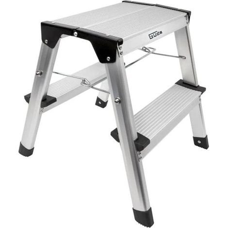 Escabeau alu 2 marches - Marchepied pliable GAT 2S