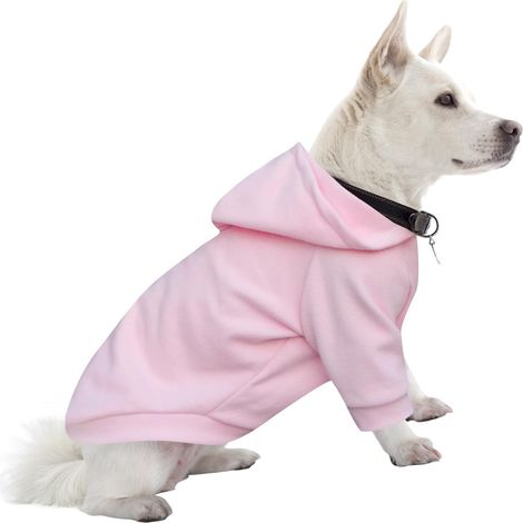 Sweat à Capuche en Polaire pour Chien Pull Chaud Confortable pour Animaux de Compagnie Vêtement d'hiver Doux pour Chiens Chiots (1/5)