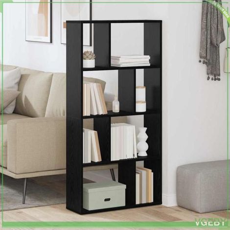Bibliothèque - Chêne noir - 60 x 20 x 120 cm - Bois d'ingénierie - Grand espace de stockage (1/5)