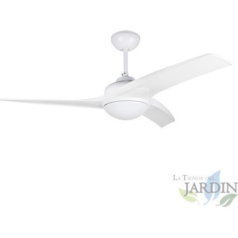 Ventilateur de plafond Orbegozo avec lumière et télécommande, 3 pales, 3 vitesses, blanc, CP90132