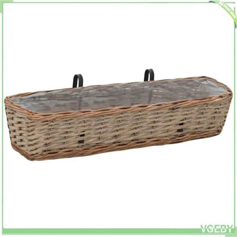 Jardinière de balcon - FAFEICY - 287642 - Revêtement en PE - 80 cm - Pack de 2 (1/5)