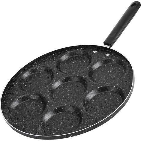 Cafe Grill 7-Loch-Bratpfanne - Ideal für Pfannkuchen und mehr - Geeignet für Gas- und Keramikkochfelder (1/5)