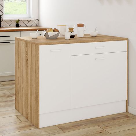 Almacén central LIO maxi en madera y blanco
