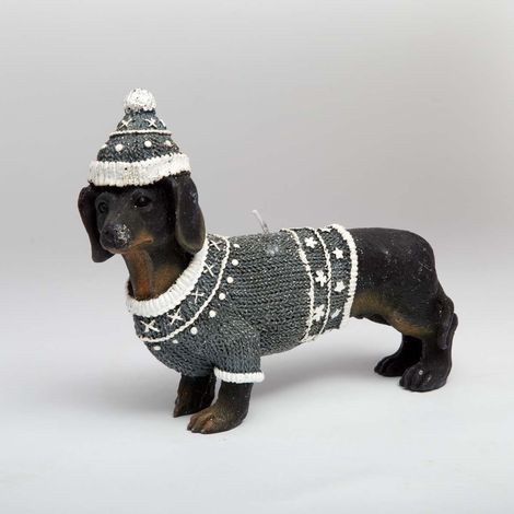DACHSHUND DOG CANDLE-12CM (1/5)