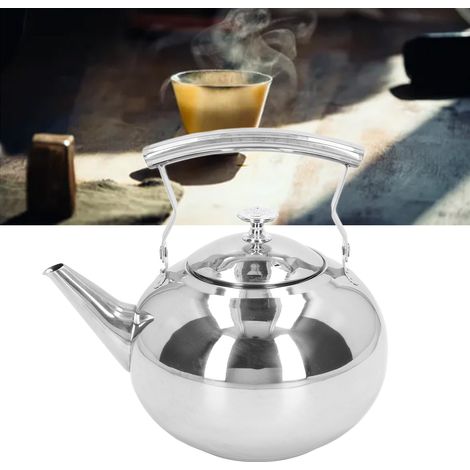 Théière Pearl, non magnétique, style européen, en acier inoxydable avec filtre, carafe à eau froide pour la maison ou la maternelle, 1,5 L (1/5)