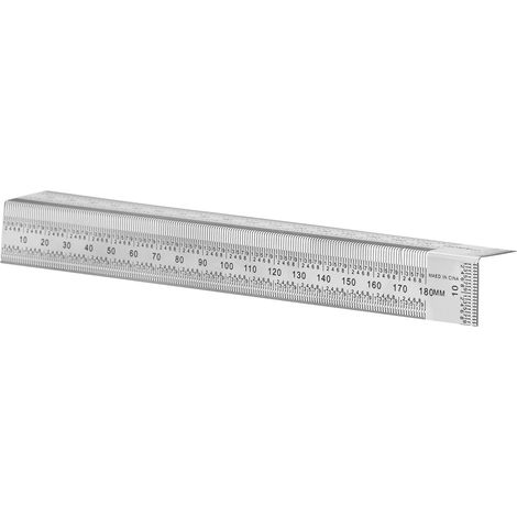 Règle en acier inoxydable 7 pouces, outil de mesure portable et précis pour menuiserie, règle métallique résistante, usage professionnel et bricolage. (1/5)