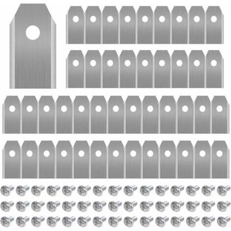 45 Titanmesser für alle Husqvarn/Automower/Yardforce/Gardena Mähroboter (3g-0,75 mm) mit 45 Schrauben, Ersatzmesser für die Modelle 105, 310, 315, 320, 420, 430x, r40i (1/5)