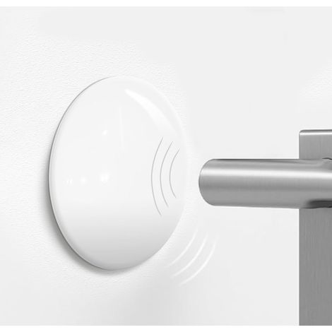 Butee de Porte Murale, 6PCS Butée de Porte Adhésive Blanc, Arret de Porte pour Différentes Surfaces - Protection de Poignée de Porte sur les Murs (1/5)