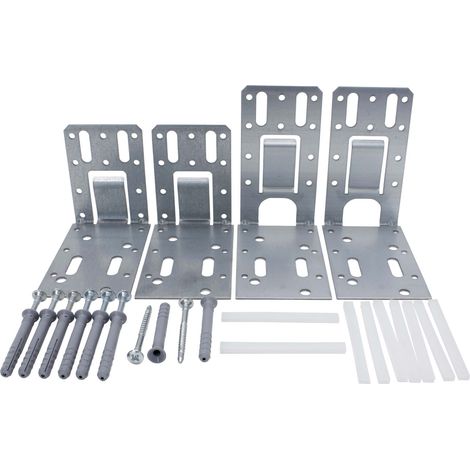 PROTEKTOR montant de porte équerre d'enfoncement, équerre de porte profilés pour cloison sèche, argent, accessoires profilés de plafond pour cloison sèche, Made in Germany - UA/CW 75 (1/5)