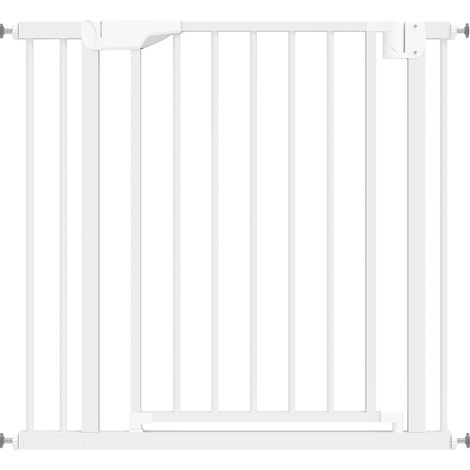 Cancelletto di sicurezza per bambini e animali 82-89 x 76 cm in acciaio bianco MODENUIT (1/3)