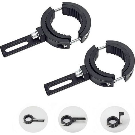 Staffa per faro moto in 2 pezzi, staffa di montaggio per fendinebbia, staffe di montaggio per luce forcella anteriore (da 38 mm a 60 mm) (1/4)