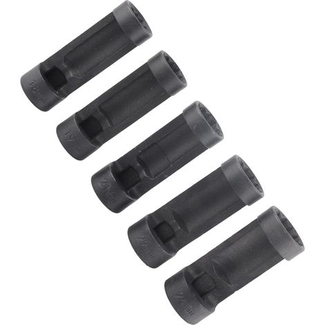 5-teiliger Stoßdämpfer-Steckschlüsselsatz, 1/2 Zoll Basis, 18-24 mm, Kfz-Reparaturwerkzeug, Federbein-Steckschlüsselsatz. (1/5)