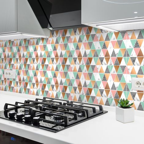 Sticker Mural Carrelage adhésif Cuisine Salle de Bain - 30 STICKERS CARRELAGES CARRELAGES EFFET MABRÉ CHIC AZUR - 30stickers10x10cm (1/5)