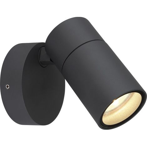 Globo Piper Projecteur extérieur anthracite mat IP44 abat-jour en verre transparent 1x GU10 (1/5)