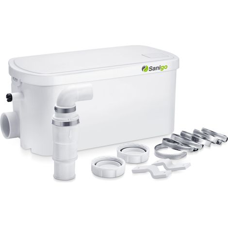 Sanigo Bomba de ducha 250W Trituratore Maceratore 100L/min para duchas y lavabos (1/5)