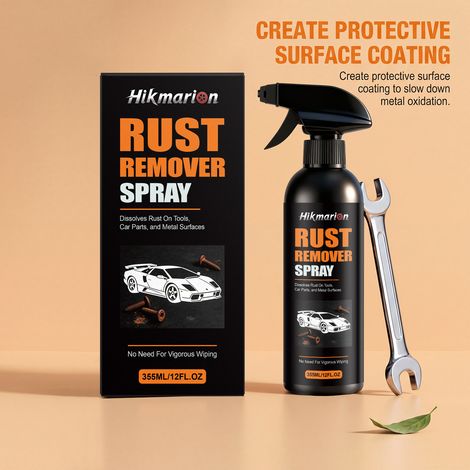 Spray antirouille pour jantes de voiture, peinture métallique, visserie et pour la prévention de la rouille, l'élimination des taches et l'entretien de la maison – 355 ml (1/5)