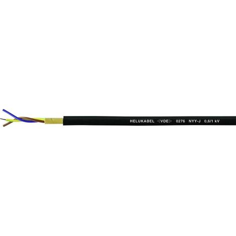 Helukabel NYY-J cable subterráneo negro 50 metros