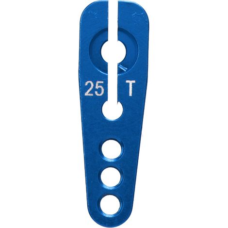 Bras de servo 25T en alliage d'aluminium robuste, réglables, 3 trous, pour voitures RC 1/10, bleus (1/5)