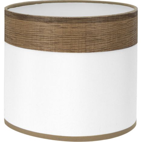 Lampe de Table Cloe Blanc/Bois Foncé E14 (Ø17x17x14cm) (1/2)