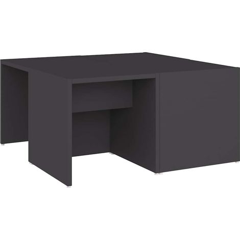 Maison Exclusive - Tavolini da Salotto 4 pz Grigi 33x33x33 cm in Multistrato (1/5)
