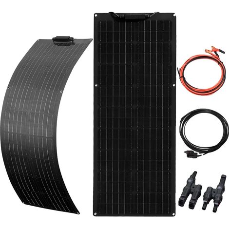 Panneau Solaire, Haute Efficacité, Applications Polyvalentes, Kit solaire 12V 100W (1/2)