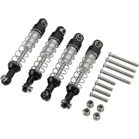 Paar 60-mm-Stoßdämpfer aus Aluminiumlegierung für WPL C14 C24 MN D90 99S RC-Modelle – Schwarze Modifikationsteile (1/5)