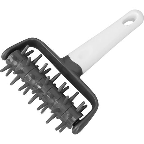 Anti-Blasen-Pizzateigroller, Teigausrollwerkzeug mit Spikes für dichte Pizzen, Grau (1/5)